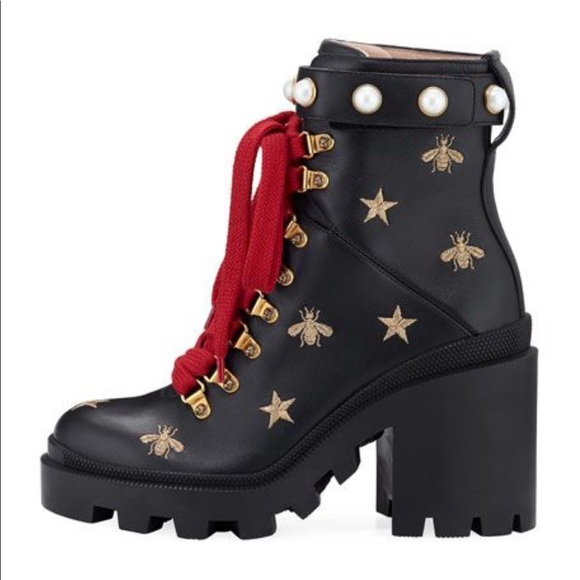 gucci trip leather boots